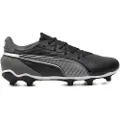 Puma KING MATCH FG/AG Football Boots Youth, Shoes, Black/White/Cool Dark Gray, 37