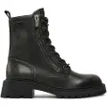Pepe Jeans Pepe Jeanstil kvinder. PLS50548 Kane Rub Læder Ankelstøvler sort (38), 3-5 cm, Lynlås, Casual