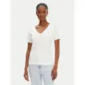 Tommy Hilfiger Tommy Hilfigertil kvinder. WW0WW40584 Slim Cody T-shirt hvid (M), Casual, Bomuld, Korte ærmer