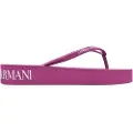 Emporio Armani Emporio Armanitil kvinder. XVQS09_XN118 Gummiflipflops med logo og pink platform (40), Fast, Ingen, Casual, Badetøj