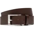 Tommy Hilfiger Tommy Hilfigertil mænd. AM0AM08363 Læderbælte New Aly mørkebrun (80 cm), Casual