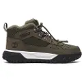 Timberland Timberlandunisex til børn. TB0A67AVA581 GreenStride Motion 6 vandresko i læder med snørebånd og lav top, grøn (33), Fast, Blonder, Casual, S