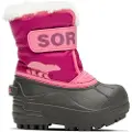 Sorel Soreltil piger. 2114102652 Snestøvler Snow Commander pink (23), Fast, Velcro, Udendørs, børnetøj
