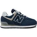 New Balance New Balanceunisex til børn. PC574V1 Sneakers i læder 574 navy (30), Fast, Blonder, Casual, Blå, børnetøj