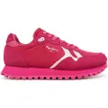 Pepe Jeans Pepe Jeanstil kvinder. PLS40040 Brit-On Bold pink træningssko i læder (39), Fast, Ruskind, Blonder, Casual