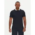 Emporio Armani Emporio Armanitil mænd. EM000571_AF12360 Ensfarvet navy poloshirt (XL), Casual, Bomuld, Korte ærmer, Blå