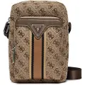 GUESS Guesstil mænd. HMMISTP5163 Milano Pocket skuldertaske beige (OSFA), Brun, Casual, Polyester