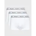 Pepe Jeans Pepe Jeanstil mænd. PMU10975 Pakke 3 hvide boksershorts med logo i hvidt stræk (XL), Afslappet, Bomuld