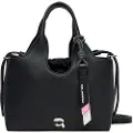 Karl Lagerfeld Karl Lagerfeldtil kvinder. A3W30098 Ikon taske lille sort (OSFA), Casual, Polyuretan