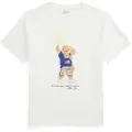 Ralph Lauren Polo Ralph Laurentil drenge. 323979103002 Bomulds-T-shirt med hvid Polo Bear (10/12años=140/149cm), Casual, Korte ærmer, børnetøj
