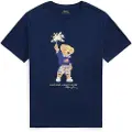 Ralph Lauren Polo Ralph Laurentil drenge. 323979103001 Bomulds-T-shirt med navy Bear Polo (14años=150/155cm), Blå, Casual, Korte ærmer, børnetøj