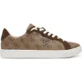 GUESS Guesstil mænd. FMTTO3ELL12 Brune Todi læder-sneakers (45), Beige, Fast, Blonder, Casual