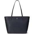 Ralph Lauren Lauren Ralph Laurentil kvinder. 431924351007 Karly navy tote bag (OSFA), Casual, Læder, Blå