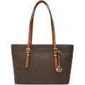 Michael Kors Michael Korstil kvinder. 30T5GQNT2B Brun tote bag med monogram (OSFA), Casual, PVC