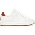 Ralph Lauren Lauren Ralph Laurentil kvinder. 802979188001 Ainsley læder-sneakers hvid (40), Fast, Blonder, Casual