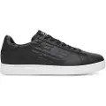 Emporio Armani EA7unisex. 7X000331_AF10848 Klassiske Cc-sko i sort (42 2/3), Læder, Fast, Blonder, Casual