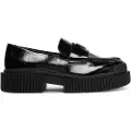 Armani Exchange AIX Armani Exchangetil kvinder. XW001672AF17478UC001 Loafer-sko i sort (39), 3-5 cm, Ingen, Casual, Party, Klassisk