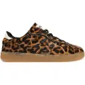 HOFF HOFFtil kvinder. 22562012 Brown Alley Leopard læder-sneakers (41), Brun, Fast, Blonder, Casual, Dyreprint