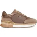 Pepe Jeans Pepe Jeanstil kvinder. PLS600008 Rusper Glam Læder Sneakers brun (38), 3-5 cm, Blonder, Casual