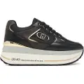 Liu Jo Liu Jotil kvinder. BF5011PX77622222 Maxi Wonder træningssko i læder, sort (39), 5-8 cm, Blonder, Casual