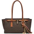 Michael Kors Michael Korstil kvinder. 30F5GNXT0B Hamilton brun håndtaske (OSFA), Casual, PVC