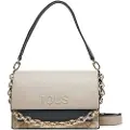 Tous TOUStil kvinder. 2002287644 Audree Kaos Icon taupe medium messenger taske (OSFA), Casual, Polyuretan, Gråt
