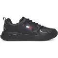 Tommy Hilfiger Tommy Jeanstil mænd. EM0EM01621 Træningssko Runner sort (42), Fast, Blonder, Casual