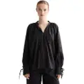 Scotch & Soda Lace And Ties Langærmet Bluse