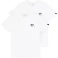 Alpha industries Basic Small Logo T-shirt Med Korte ærmer 2 Enheder