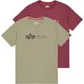 Alpha industries Label 2 Pack T-shirt Med Korte ærmer