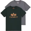 Alpha industries Basic T-shirt Med Korte ærmer 2 Enheder