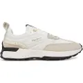 Pepe Jeans Pepe Jeanstil kvinder. PLS60005 Lucky Print Læder Sneakers hvid (38), 1-3 cm, Blonder, Casual