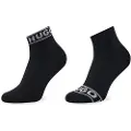 Hugo Boss HUGOtil kvinder. 50469291 Sæt med 2 par logosokker, sort (39-42), Afslappet, Bomuld