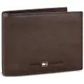 Tommy Hilfiger Tommy Hilfigertil mænd. AM0AM00660 Læder tegnebog Johnson CC Flap Coin Pocket brun -13x9.5x3cm (OSFA), Casual