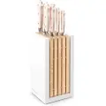 Wüsthof Knive i blok CLASSIC COLOUR , sæt med 8, pink Himalaya-salt, Wüsthof