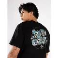 Santa Cruz Flash Stacked Dot T-shirt sort