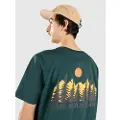 Coal Sunset Trees T-shirt grøn