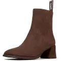 Camper Campertil kvinder. K400798-002 Brune Kora-ankelstøvler i læder (39), 5-8 cm, Lynlås, Casual