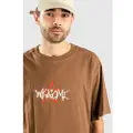 Welcome Vega Garment Dyed Knit T-shirt brun