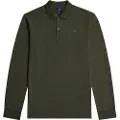 G-Star G-Startil mænd. D27683-5864-995 Polo Dunda Slim grøn (XL), Casual, Bomuld, Lange ærmer