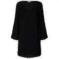 Selected - Jacquard Med Bådudskæring Kort Kjole