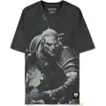 Difuzed The Witcher Wild Hunt Geralt Washed T-shirt Med Korte ærmer