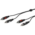 Vivanco Audiokabel, 2xrRCA Han - 2xRCA Han, 1,5 m 4008928410129 Modsvarer: N/A