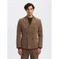 Selected Regular Fit Fløjl Dobbeltradet Blazer