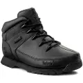 Timberland Timberlandunisex til børn. TB0A13KB0011 Euro Sprint læderstøvler med snørebånd i midten sort (40), Fast, Blonder, Casual, børnetøj