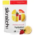 Skratch Labs Hydration Sport Drink Mix Energidrikpulver Jordbær Citronvand 440g