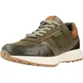 Carmela Carmelatil kvinder. 16086203-KAKI Træningssko 160862 grøn (39), Læder, 3-5 cm, Splittet læder, Blonder, Casual