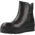 Carmela Carmelatil kvinder. 16200901-NEGRO Ankelstøvler i læder 162009 sort (39), 5-8 cm, Lynlås, Casual