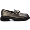 Carmela Carmelatil kvinder. 16199101-PLOMO Loafers i sølvfarvet læder 161991 (35), Fast, Ingen, Casual