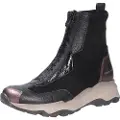 Hispanitas Hispanitastil kvinder. CHI254321 Sneakers i læder Nepal Bolmet sort (40), 3-5 cm, Lynlås, Casual